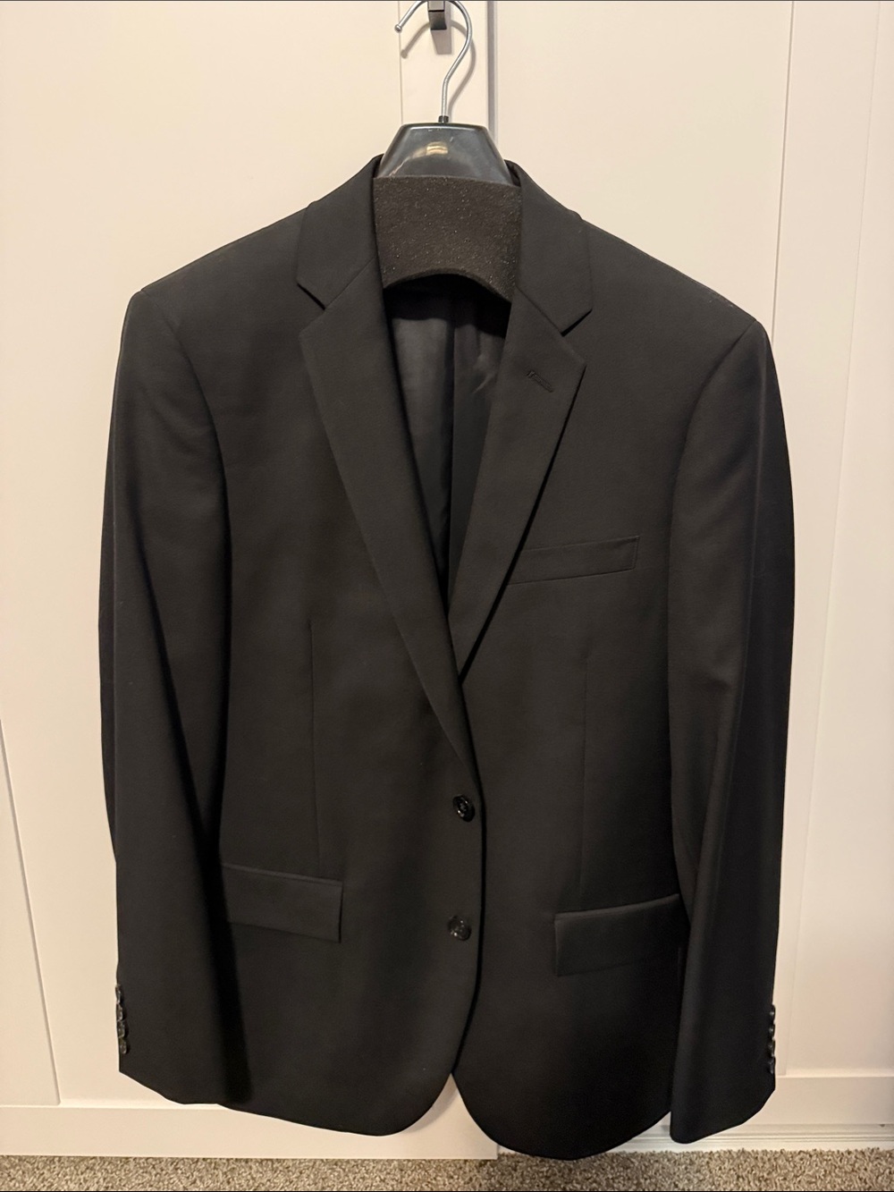 J. Crew Thompson Men's Black Two-Button Suit Jacket - 40R